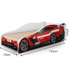 Cama Carro Speed Juvenil Vermelho Potente