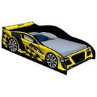 Cama Carro Speedy Racing Juvenil Amarelo com Colchão