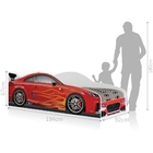 Cama Carro Turbo Solteiro Vermelho Com Colchão