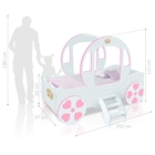 Cama Carruagem Princesa Juvenil com Colchão