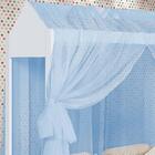 Cama Casa Com Voal Montessoriana Infantil Branco E Azul