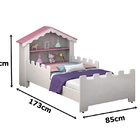 Cama Casa Magia Branco/rosa - Vitamov