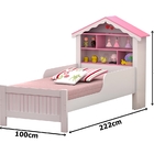 Cama Casa Princesa Branco/rosa - Vitamov