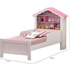 Cama Casa Princesa Branco/rosa - Vitamov