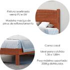 Cama Casal 02 Mesas De Cabeceira Madeira Maciça Milani Store