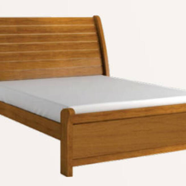 Cama Casal 1,40 Estrutura Em Mdf Design Moderno - Siena-natur