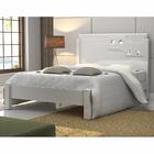 Cama Casal 1,40 Luiza Com Espelho - Branco - Vitamov