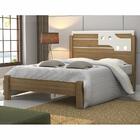 Cama Casal 1,40 Luiza Com Espelho - Freijó Com Off White - Vi