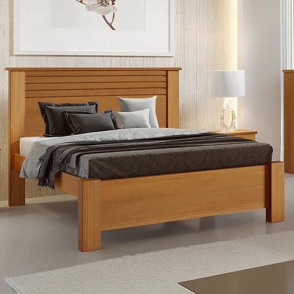 Cama Casal 100% Mdf 155x120x206cm Apolo  Cinamomo