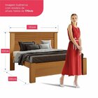 Cama Casal 100% Mdf 155x120x206cm Apolo  Cinamomo