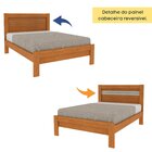 Cama Casal 100% Mdf Safira Cinamomo