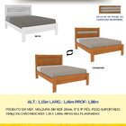 Cama Casal 100% Mdf Safira Neve