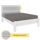Cama Casal 100% Mdf Safira Neve