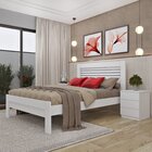Cama Casal 100% Mdf Safira Neve