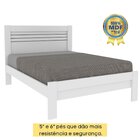 Cama Casal 100% Mdf Safira Neve