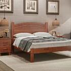 Cama Casal 1159t E 2 Mesas Cabeceira 1160t Bronze Imbuia Fnt