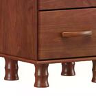 Cama Casal 1159t E 2 Mesas Cabeceira 1160t Bronze Imbuia Fnt