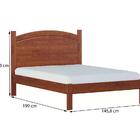 Cama Casal 1159t E 2 Mesas Cabeceira 1160t Bronze Imbuia Fnt