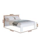 Cama Casal 140 Los Angeles Branco
