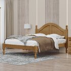 Cama Casal 140cm 100% Madeira Maciça Linha Ouro Freijó