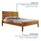Cama Casal 140cm Amazone   Amêndoa