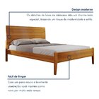 Cama Casal 140cm Amazone   Amêndoa