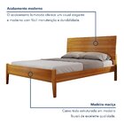 Cama Casal 140cm Amazone   Amêndoa