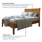 Cama Casal 140cm Classic   Amêndoa/mel