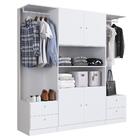 Cama Casal 140cm Com 2 Mesas De Cabeceira E Guarda Roupa Tóki