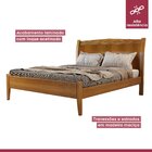 Cama Casal 140cm Harmonia   Nogueira