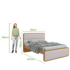Cama Casal 140cm Mdf Loop Lopas