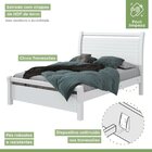 Cama Casal 140cm Speciale Móveis Lopas Branco