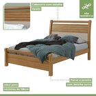 Cama Casal 140cm Speciale Móveis Lopas Rovere Naturale/off Wh