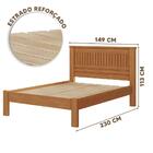 Cama Casal 149x230 Com Colchão Nature Fucios Shop Jm