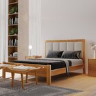 Cama Casal 160cm Belize Josandro Móveis Amêndoa