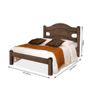 Cama Casal 205cmx147,5cmx118cm Roma