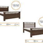 Cama Casal 211cm X 150cm Em Mdf 109 Cacau