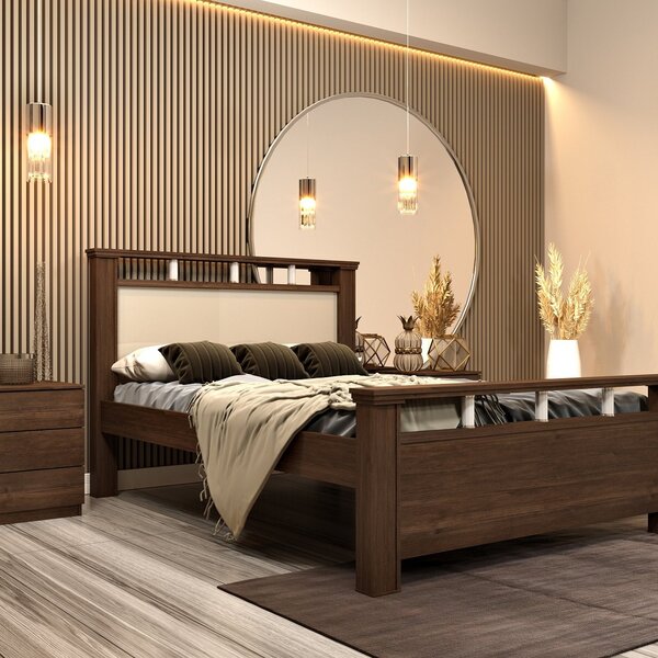 Cama Casal 211cm X 150cm Em Mdf 109 Cacau