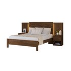 Cama Casal 260cm Granada Móveis Fazzio Nocciola
