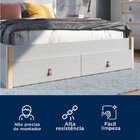 Cama Casal 2 Gavetas Íris Cabecasa Madeiraoriginals Cinza/nat