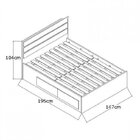 Cama Casal 4 Gavetas  Branco