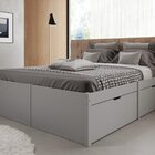 Cama Casal 4 Gavetas Madeira Maciça Beauty Espresso Móveis Co