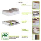 Cama Casal 4 Portas 140 Tokio Branco