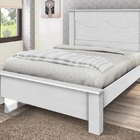 Cama Casal Adrian Branco com Colchão