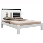 Cama Casal Amanda Branco E Preto