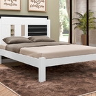 Cama Casal Amanda Branco E Preto