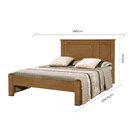 Cama Casal Amélia  Cedro/off White