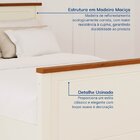 Cama Casal Ananda Cabecasa Madeiraoriginals Off-white/mel