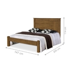 Cama Casal Andrea Marrom Grenat