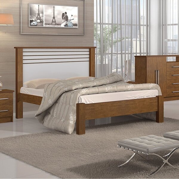 Cama Casal Apolo 100% Mdf Ype/off White